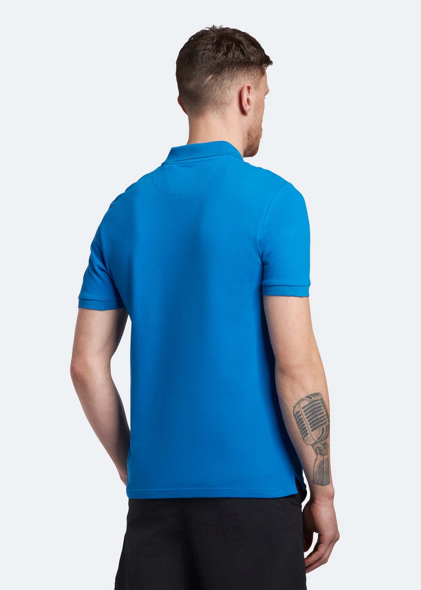 Plain polo shirt - bright blue