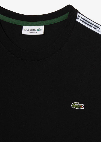 Lacoste T-shirts  Contrast stripe t-shirt - black 