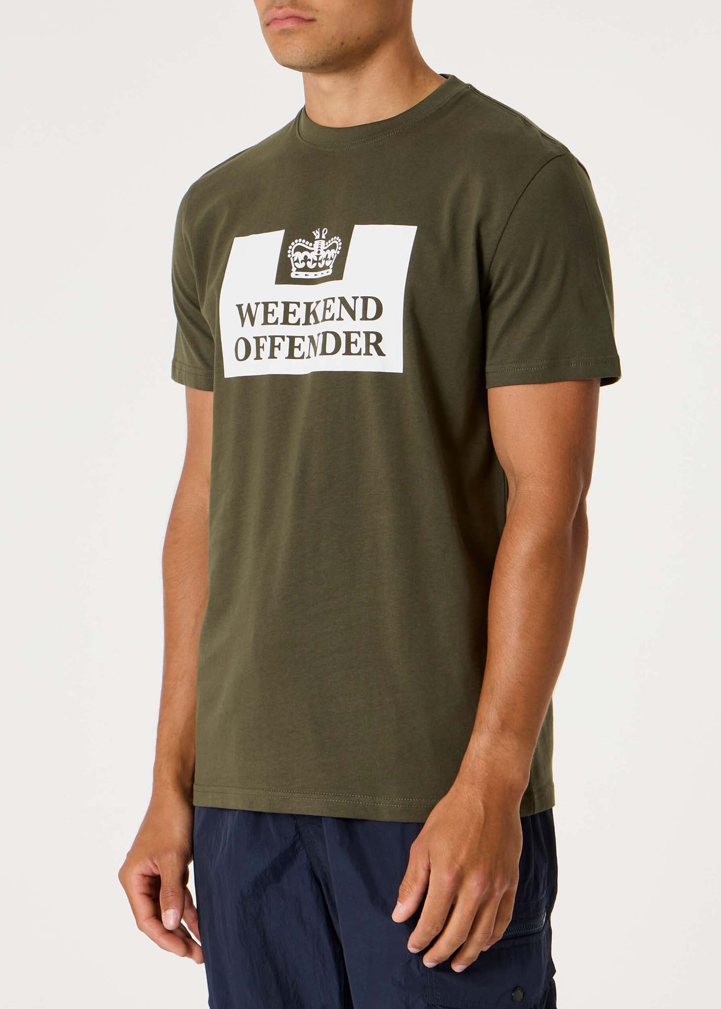 weekend offender t-shirt dark green