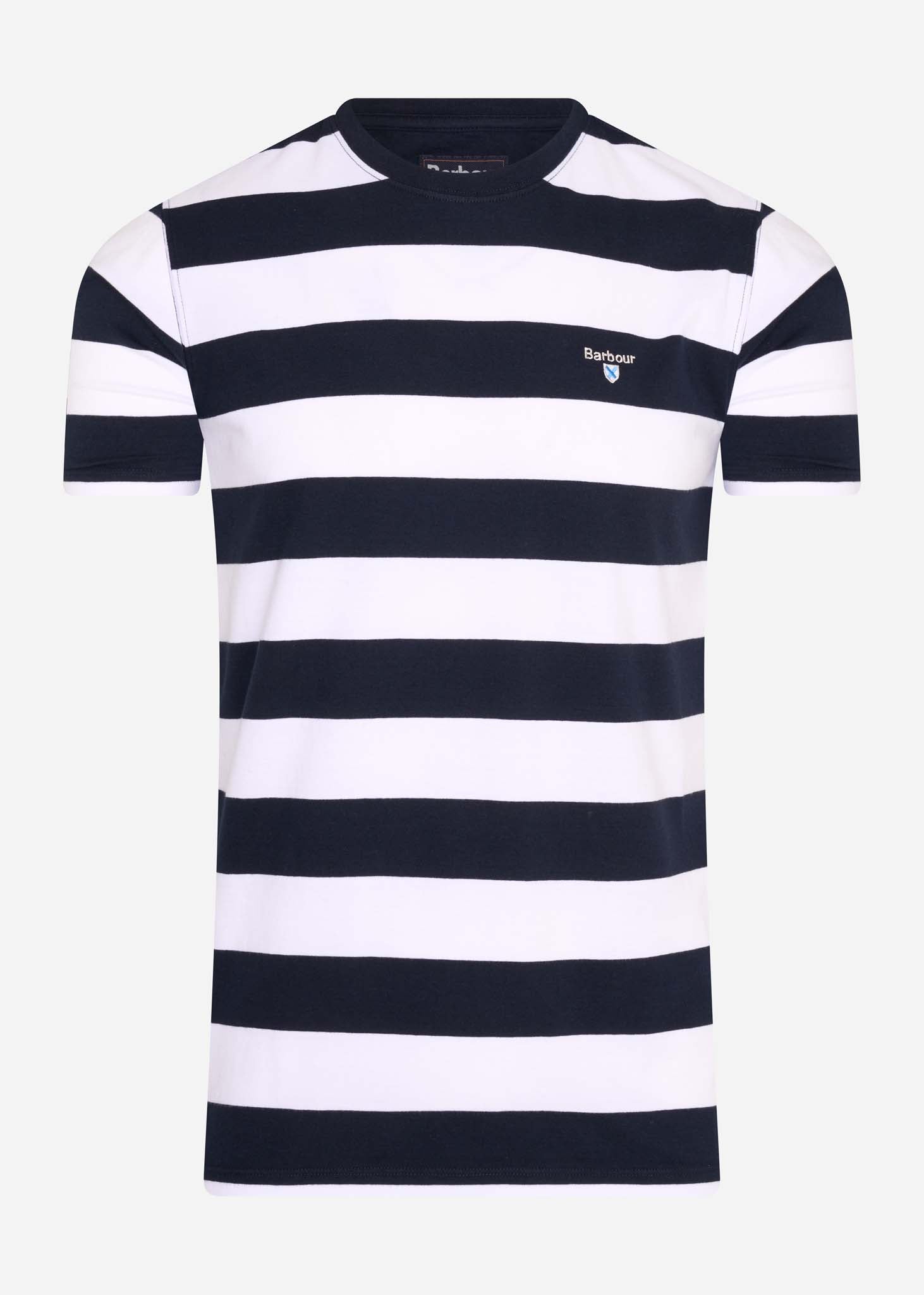 Barbour T-shirts  Beach stripe tee - navy 