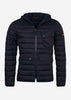 Barbour International Jassen  Ouston hooded quilt - navy 