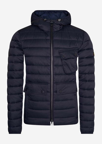 Barbour International Jassen  Ouston hooded quilt - navy 