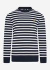 Lyle & Scott Truien  Breton stripe jumper - dark navy 