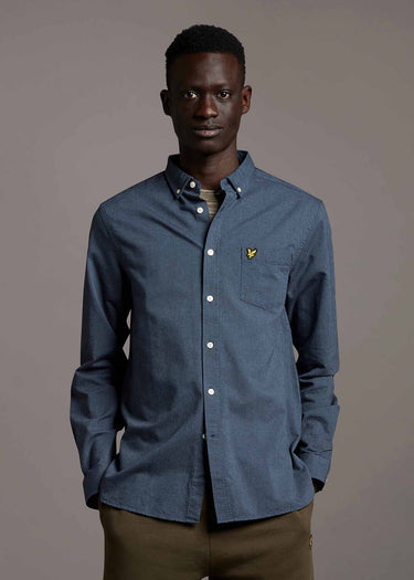 Lyle & Scott Overhemden  Oxford shirt - slate blue 