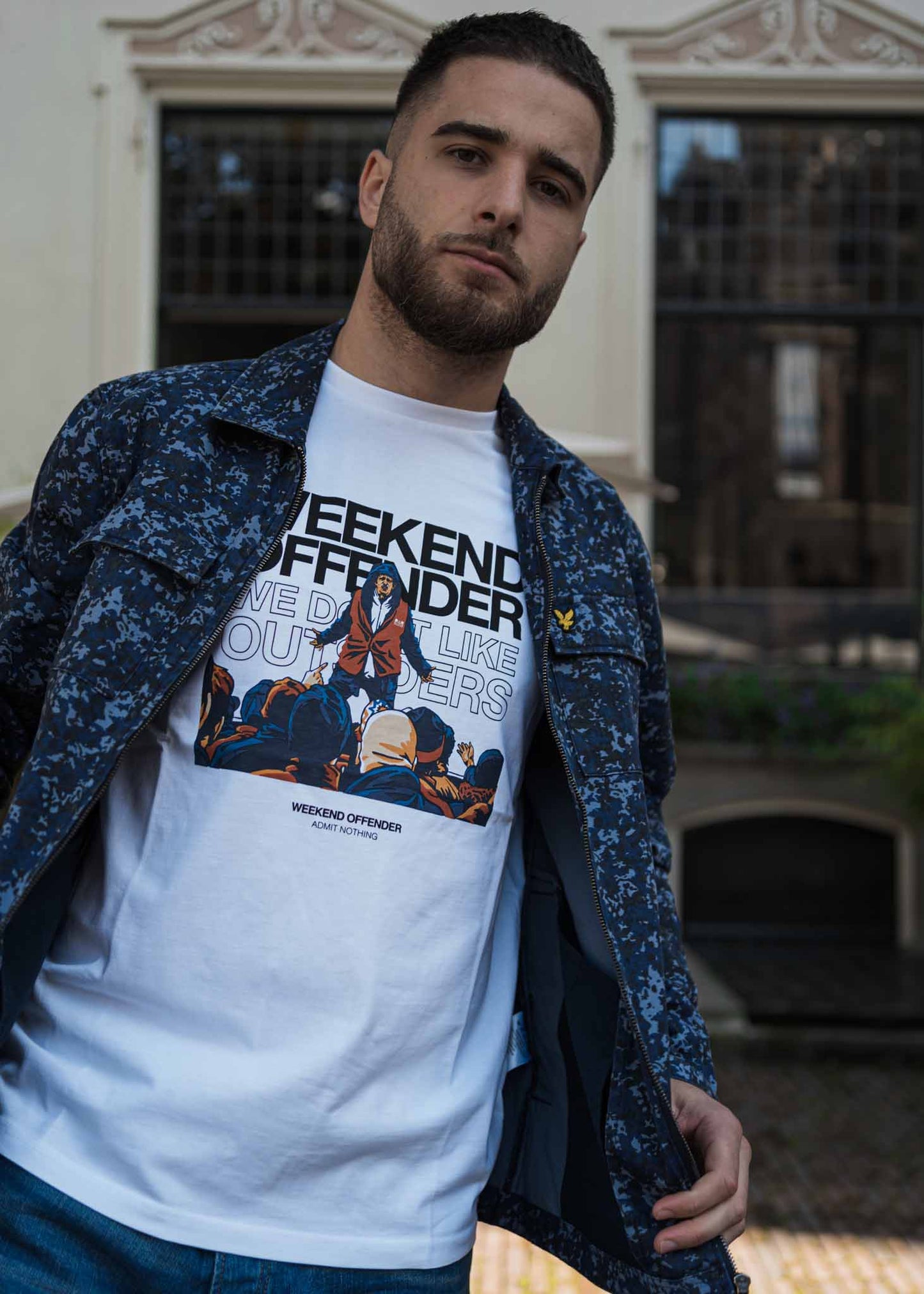 weekend offender t-shirt bovver white 