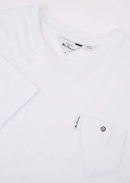 Ben Sherman T-shirts  Signature pocket tee - white 