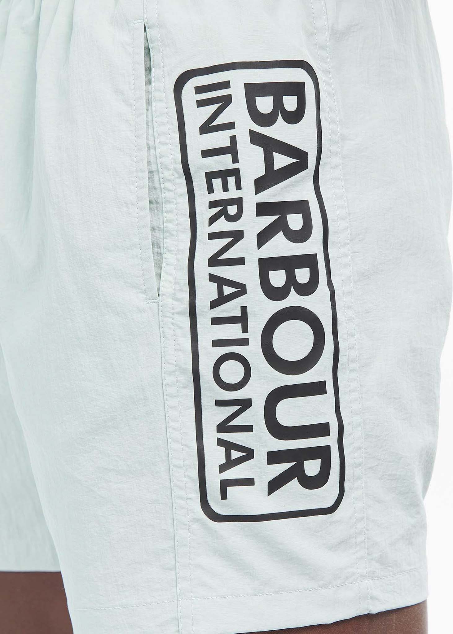 Large logo swim short- pastel spruce - Barbour International