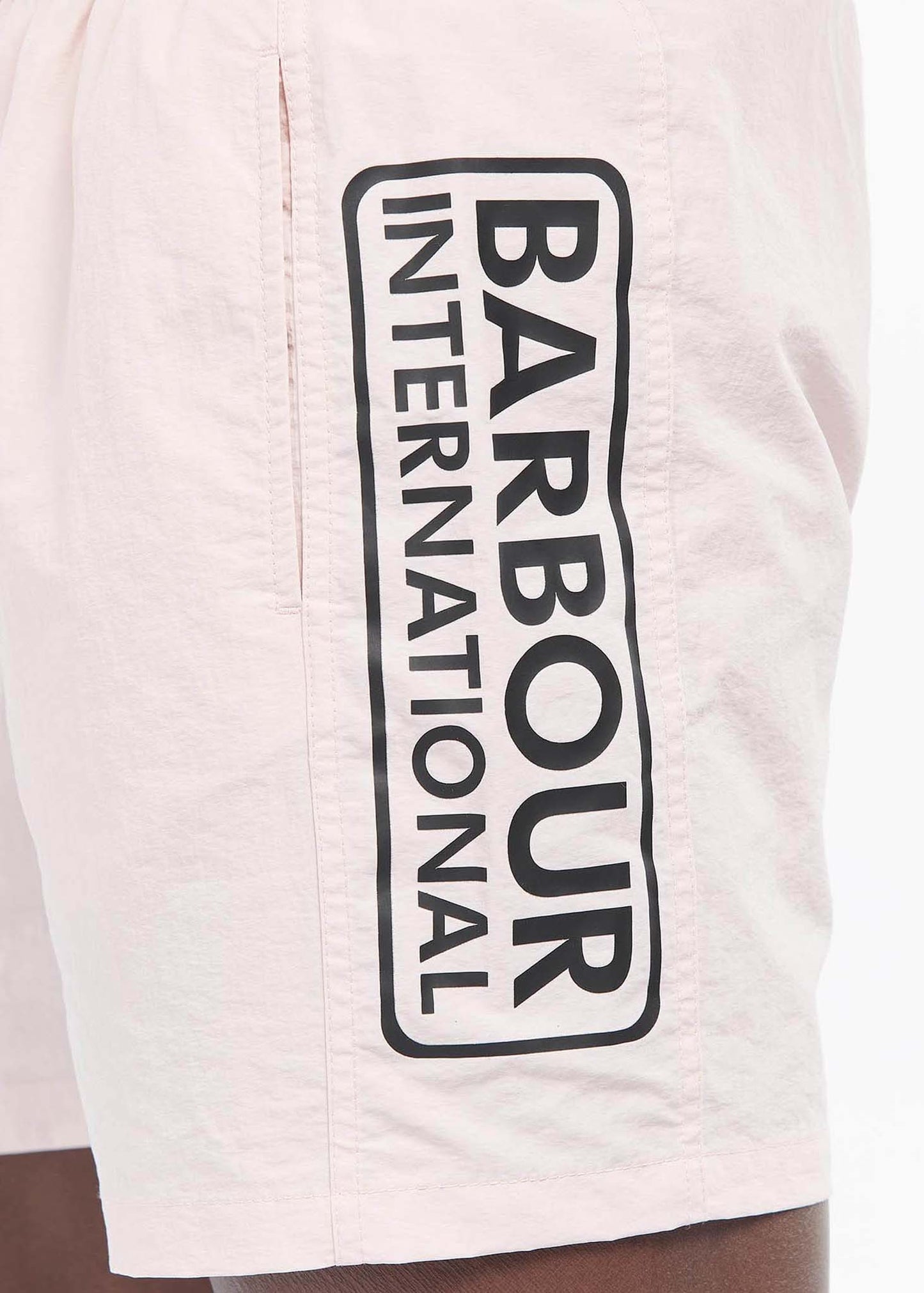 Barbour International Zwembroeken  Large logo swim short- pink cinder 