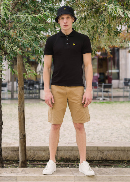 Lyle & Scott Korte Broeken  Wembley cargo short - biscuit 