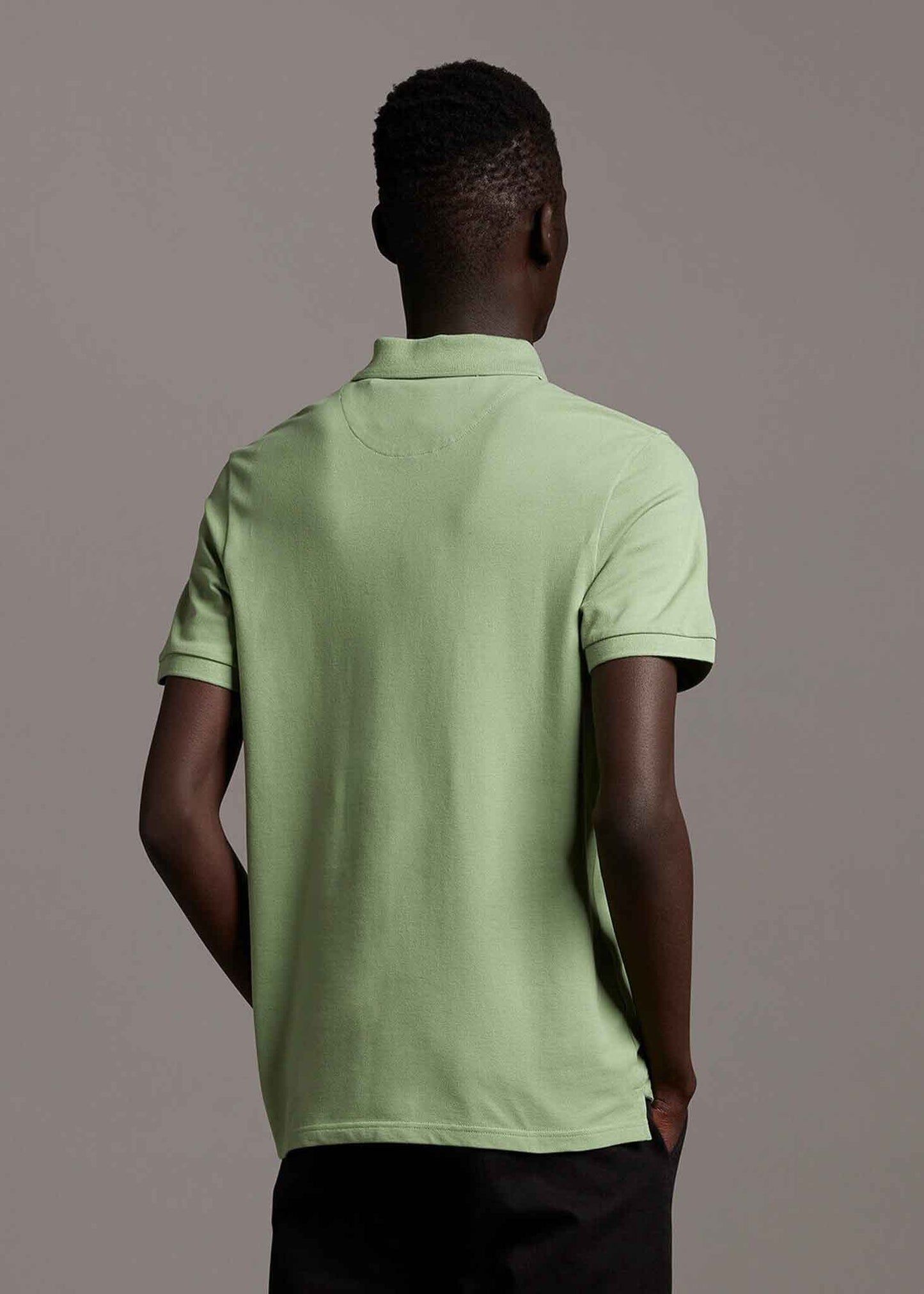 Plain polo shirt - fern green