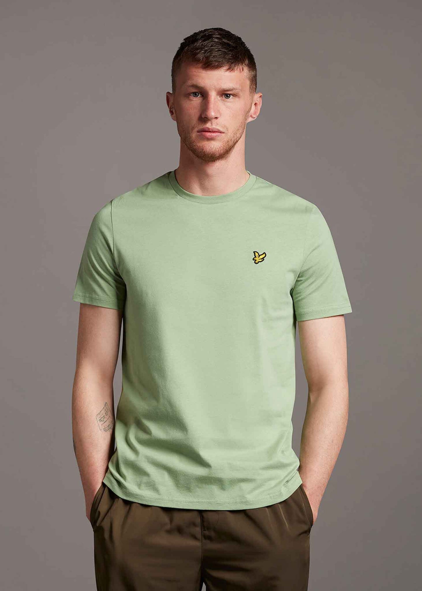 Plain t-shirt - fern green