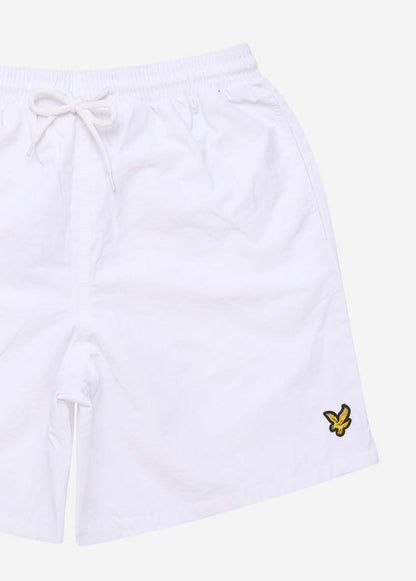 Lyle & Scott Zwembroeken  Plain swimshort - white 