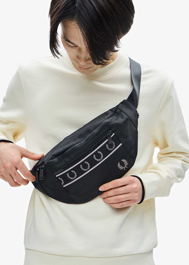 Fred Perry Bags  Contrast tape crossbody bag - black 
