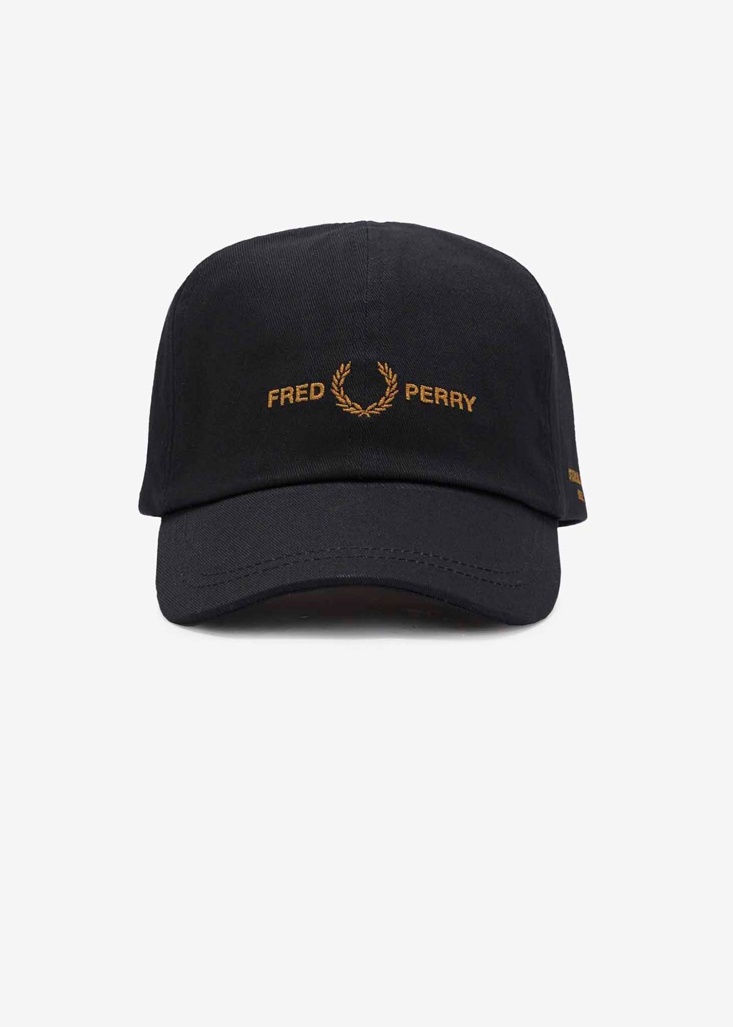 Branded twill cap - black - Fred Perry