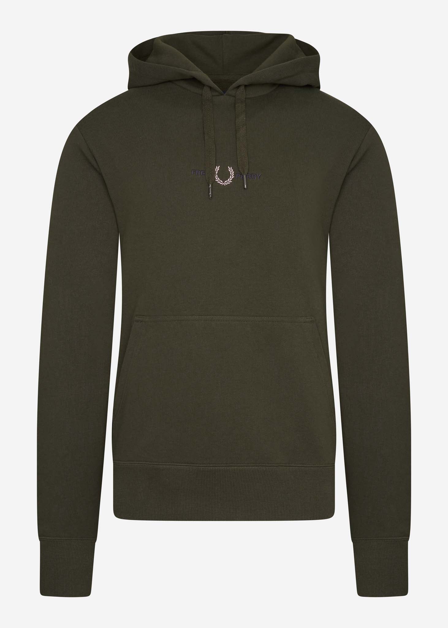 fred perry hoodie capuchon tui hunting green