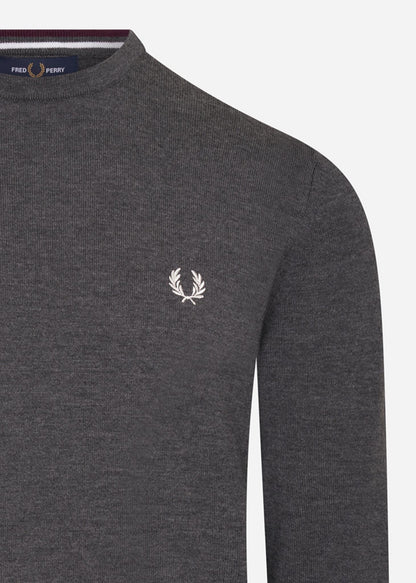 Fred Perry Truien  Classic crew neck jumper - graphite marl 