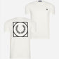fred perry t-shirt back print white