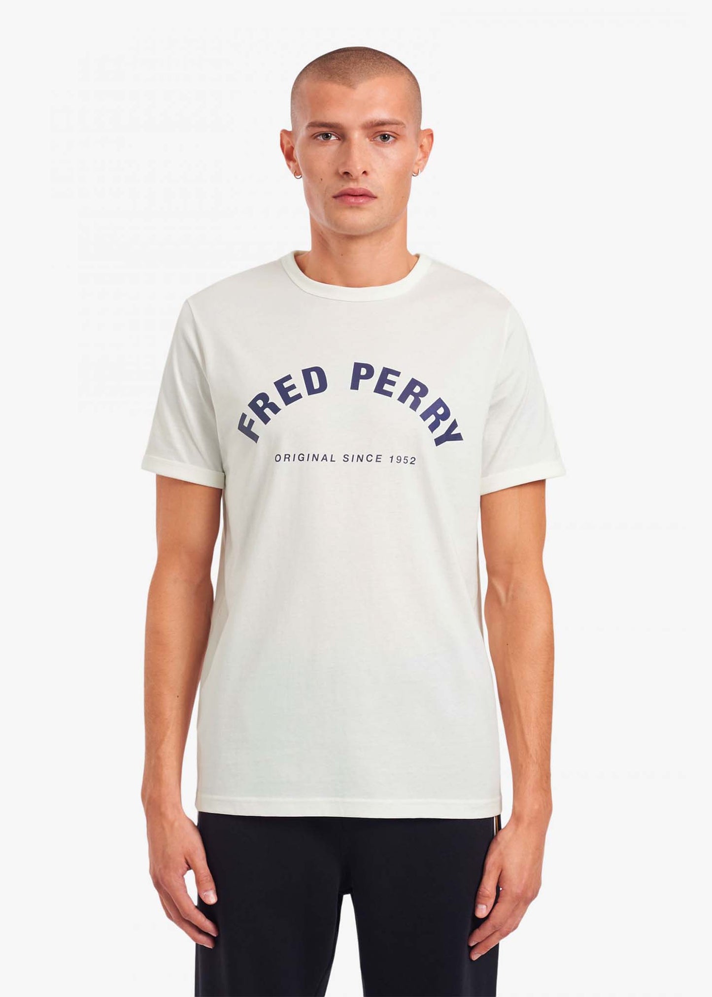fred perry t-shirt wit