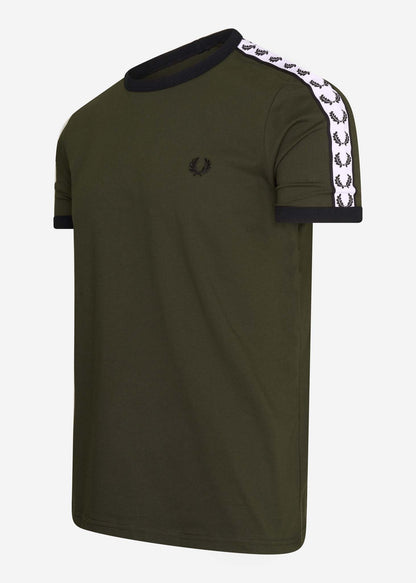 Fred Perry T-shirts  Taped ringer t-shirt - hunting green 