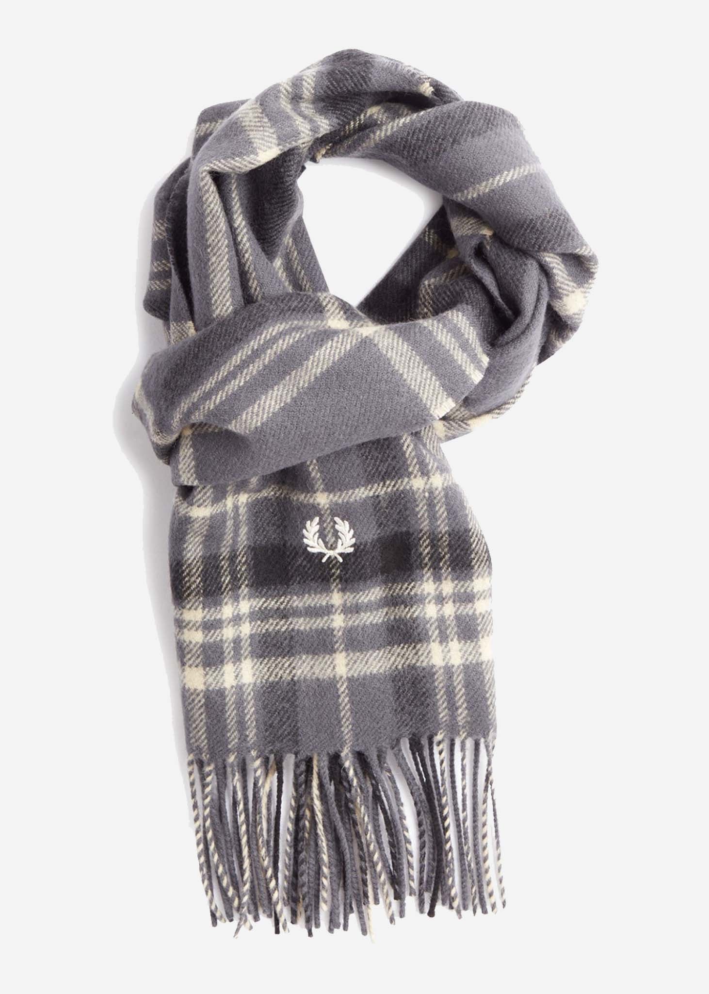 fred perry tartan scarf