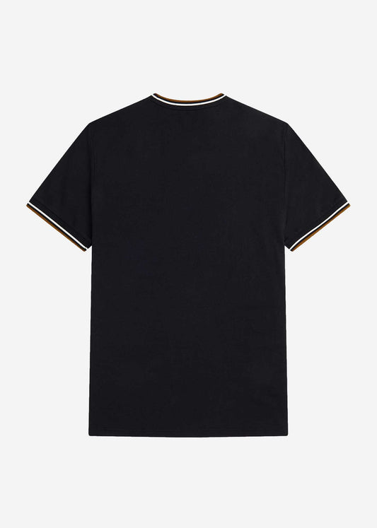 fred perry twin tipped t-shirt black