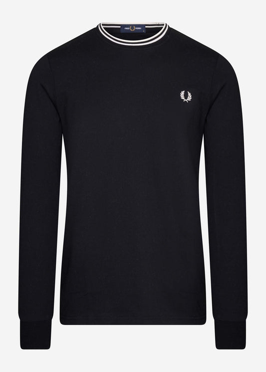 fred perry twin tipped t-shirt black zwart