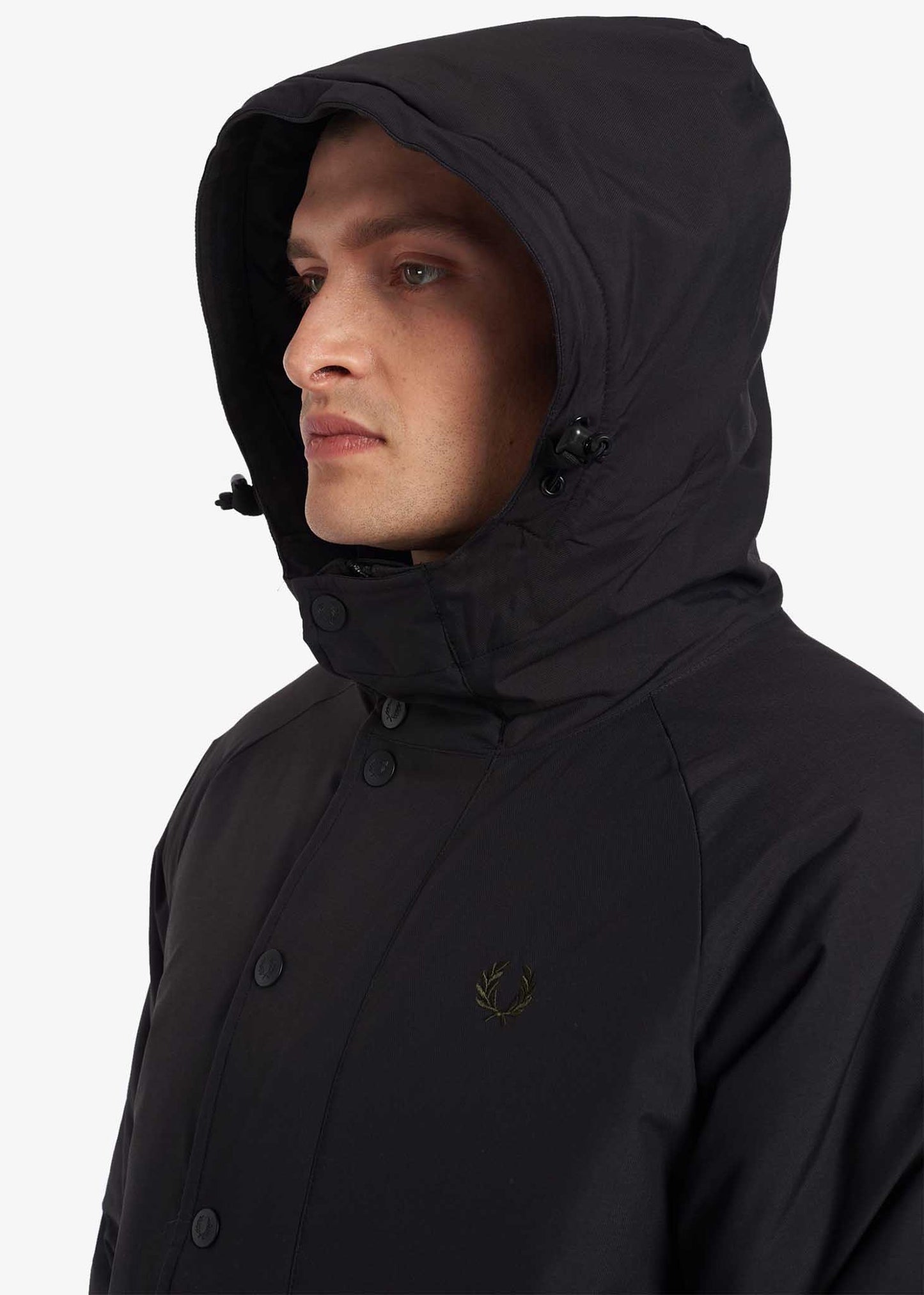 Padded zip-through jacket - black