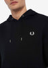 Fred Perry Hoodies  Tipped hooded sweatshirt - black 