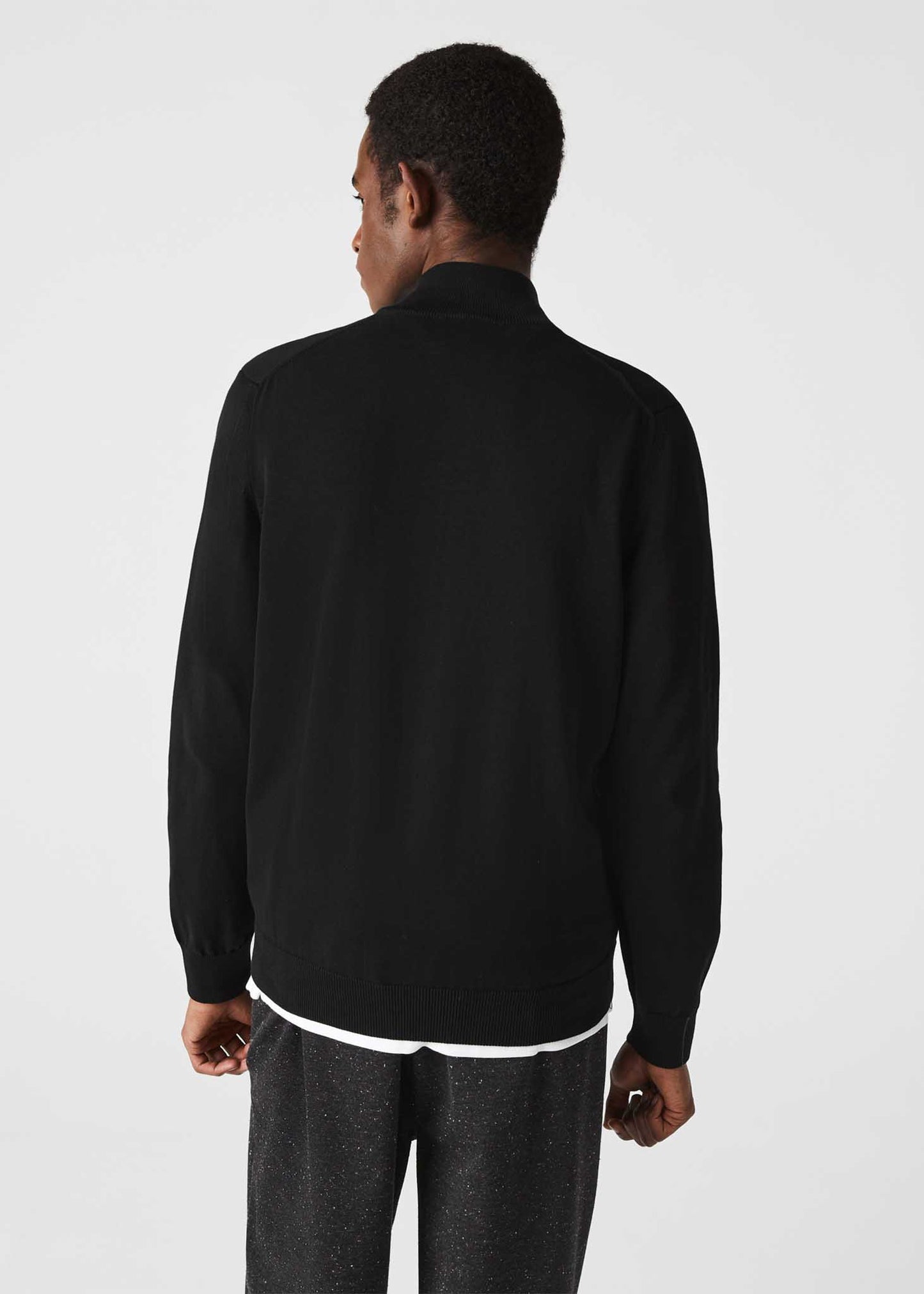 Zip through sweater - black - Lacoste