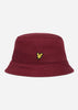 Lyle & Scott Bucket Hats  Cotton twill bucket hat - burgundy 