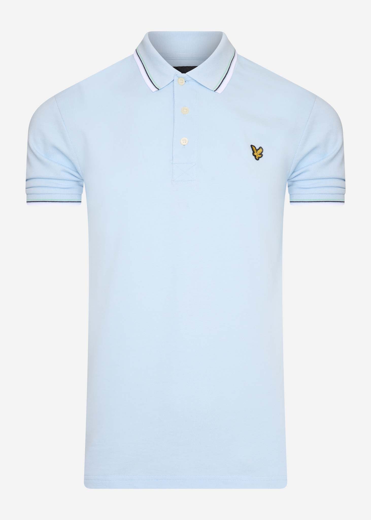 lyle and scott polo deck blue