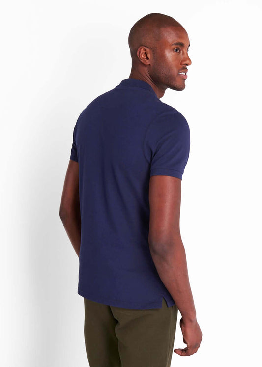 lyle and scott slim fit polo navy