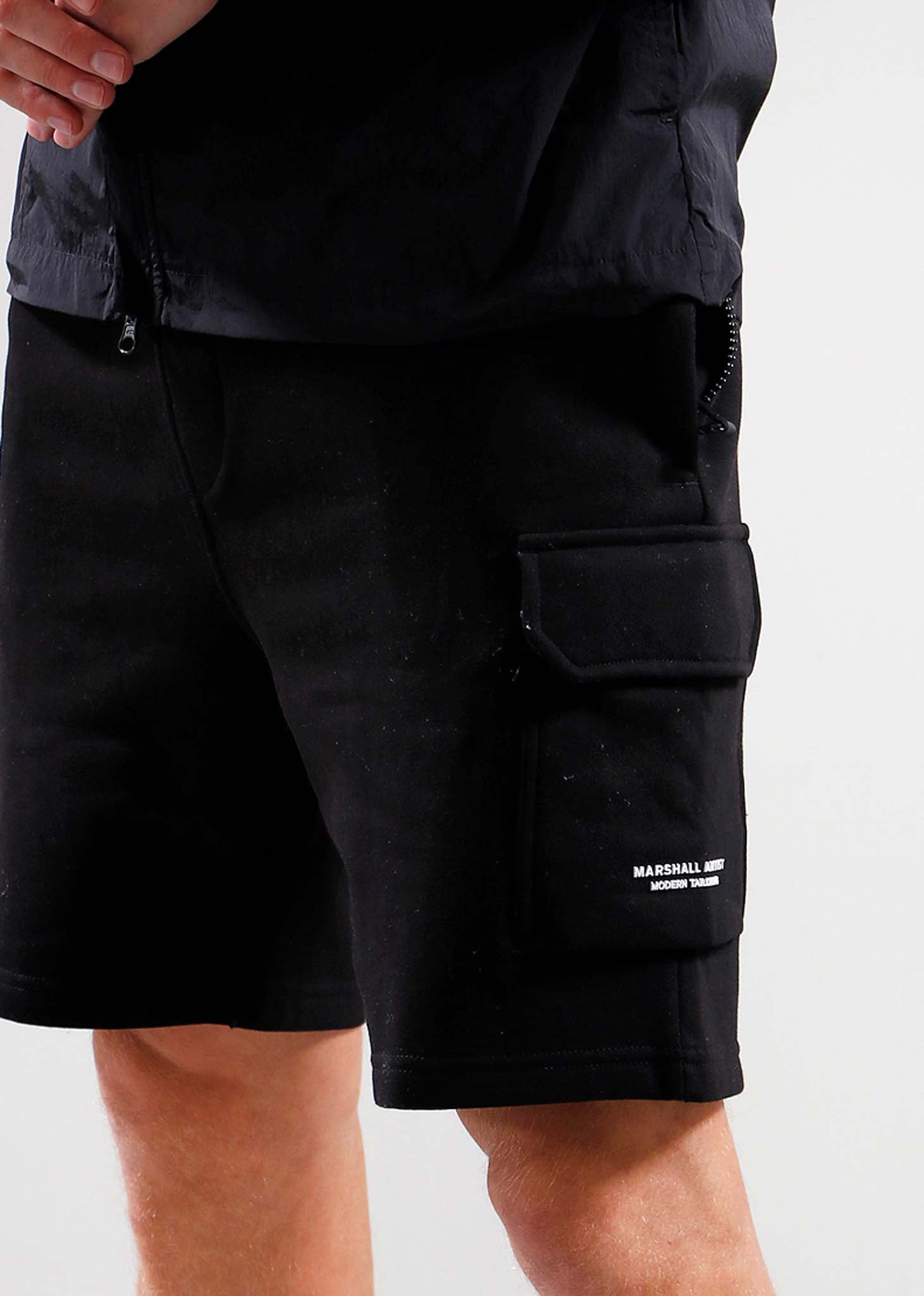 Marshall Artist Korte Broeken  Siren cargo short - black 