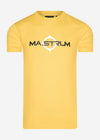 MA.Strum T-shirts  SS logo print tee - citrus yellow 