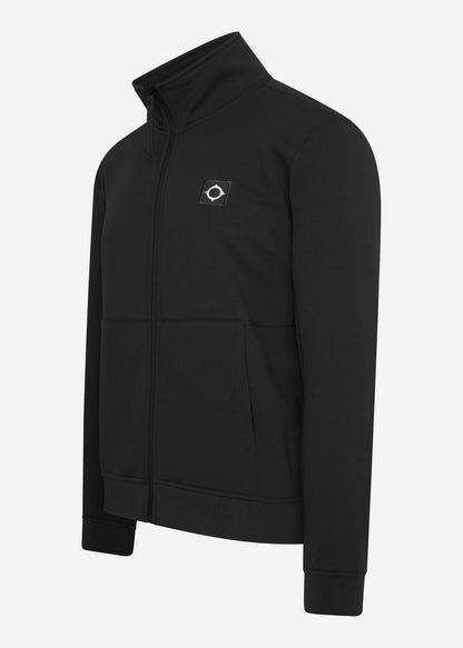 MA.Strum Vesten  Tech fleece track jacket - jet black 