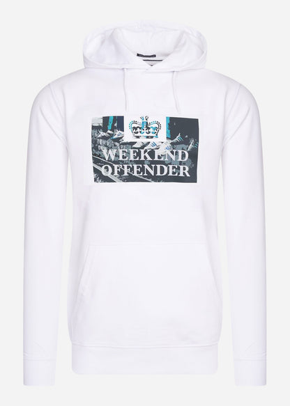 Weekend Offender Hoodies  Saturdays hoodie - white 