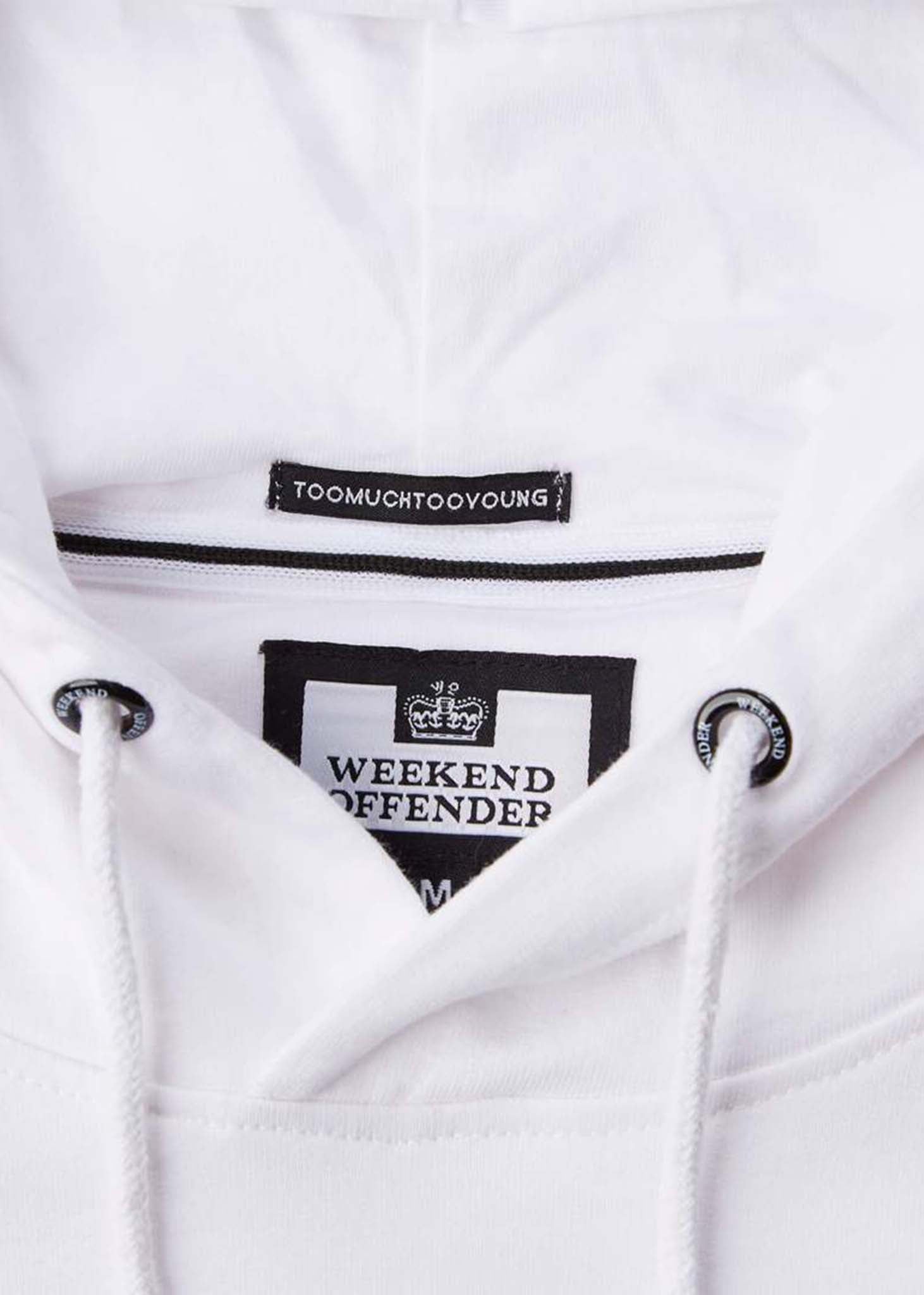 Weekend Offender Hoodies  Bad man hood - white 