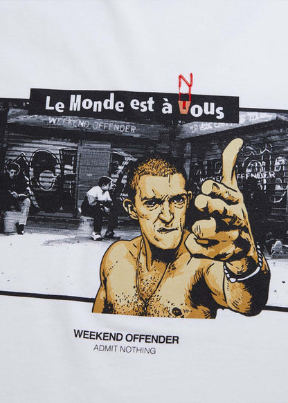 Weekend Offender T-shirts  La haine tee - white 