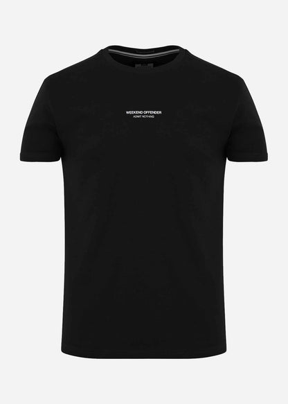 Weekend Offender T-shirts  WO tee - black 