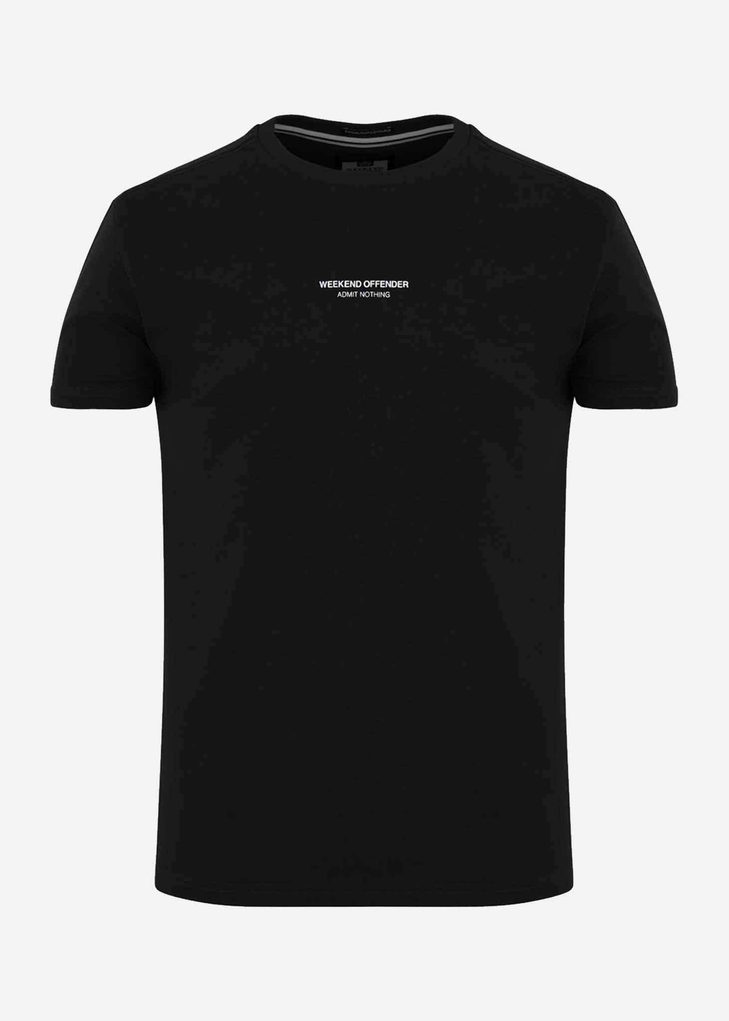 Weekend Offender T-shirts  WO tee - black 